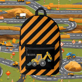 男クールの子建築トラック名の追加 プリントバックパック