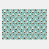 男クール子海賊タイル模様 ラッピングペーパーシート (正面3)