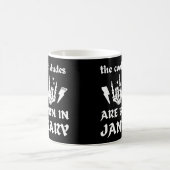 男クール達は一生まれ月生誕生日に来る コーヒーマグカップ (中央)