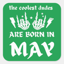 男クール達は五生まれ月の生誕生日だ スクエアシール