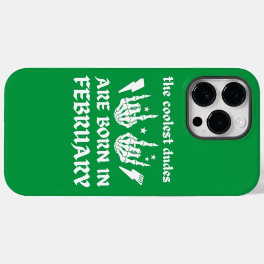 男クール達は生まれ二月誕生日だ Case-Mate iPhoneケース (裏面 (横))