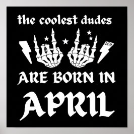 男クール達は生まれ四月の誕生日 ポスター