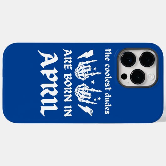 男クール達は生まれ四月の誕生日 Case-Mate iPhoneケース (裏面 (横))