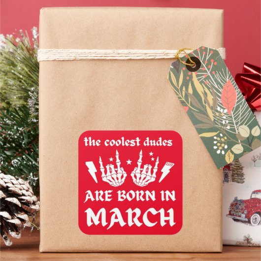 男クール達は生まれ月の生誕日だ スクエアシール (クリスマス)