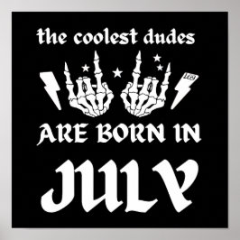 男クール達は生まれ7月の誕生日だ ポスター