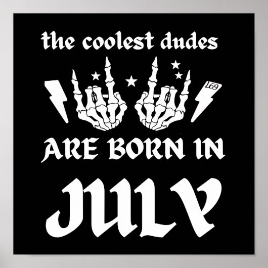 男クール達は生まれ7月の誕生日だ ポスター (正面)