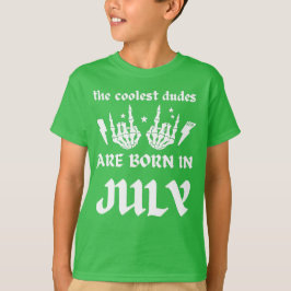 男クール達は生まれ7月の誕生日だ Tシャツ