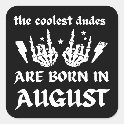 男クール達は生誕生まれ威厳がある生だ スクエアシール (正面)