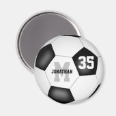男シンプル子の女の子のサパーソナライズされたッカー マグネット (正面/裏面)