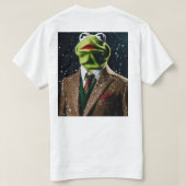 男スタイリッシュのTシャツ Tシャツ (デザイン裏面)