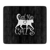 男スタイリッシュ実在が猫を好む カッティングボード (正面)
