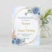 男スペインの子の洗礼 招待状 (スタンド正面)