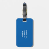 男パーソナライズされたの子の玩具ロボット旅行荷物タグ ラゲッジタグ (裏面縦)