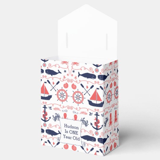 男パーソナライズされたの航海の誕生日 フェイバーボックス (オープン)