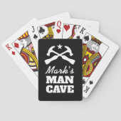 男パーソナライズされたの遊トランプのポーカーのカード男の洞窟 トランプ (裏面)