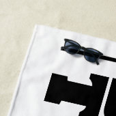 男パーソナライズされた大ビーチタオル ビーチタオル (インサイチュ)