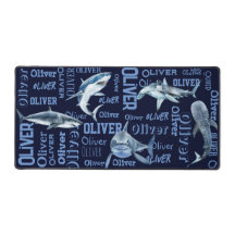 男パーソナライズされた子の名前はサメのコラージュ