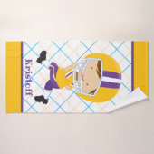 男パーソナライズされた子スポーツホーム走バスタオル バスタオル (バスタオル)