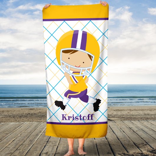 男パーソナライズされた子スポーツホーム走バスタオル バスタオル