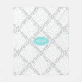 男パーソナライズされた子部屋のモダン抽象芸術 フリースブランケット (正面)