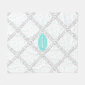 男パーソナライズされた子部屋のモダン抽象芸術 フリースブランケット (正面(横))