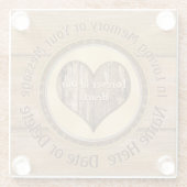 男パーソナライズされた性同僚への悔やみや弔慰贈与 ガラスコースター (裏面)