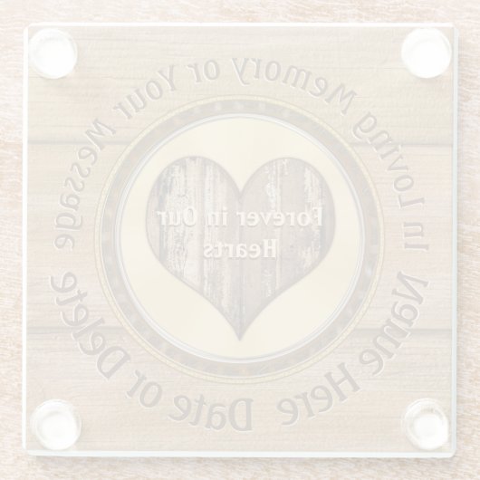 男パーソナライズされた性同僚への悔やみや弔慰贈与 ガラスコースター (裏面)