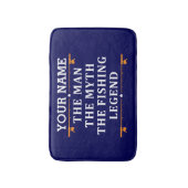 男パーソナライズされた神話魚釣り伝説 バスマット (正面縦)