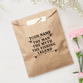 男パーソナライズされた神話魚釣り伝説 フェイバーバッグ (封をした状態)