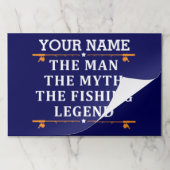 男パーソナライズされた神話魚釣り伝説 ペーパーパッド (折り畳み)
