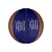 男パーソナライズされた神話魚釣り伝説 ミニバスケットボール (縦)