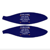 男パーソナライズされた神話魚釣り伝説 ミニバスケットボール (パネル)