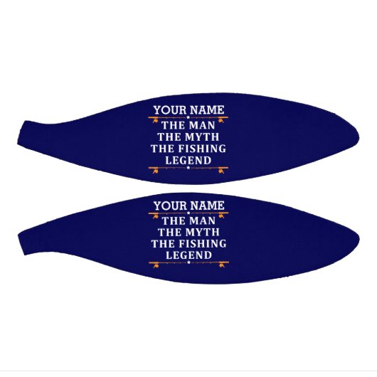 男パーソナライズされた神話魚釣り伝説 ミニバスケットボール (パネル)