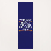 男パーソナライズされた神話魚釣り伝説 ヨガマット (正面)