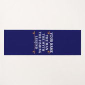 男パーソナライズされた神話魚釣り伝説 ヨガマット (正面(横))