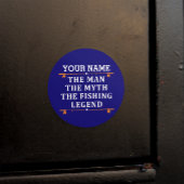 男パーソナライズされた神話魚釣り伝説 ラウンドシール