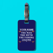 男パーソナライズされた神話魚釣り伝説 ラゲッジタグ