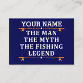 男パーソナライズされた神話魚釣り伝説 ロイヤリティカード (正面)