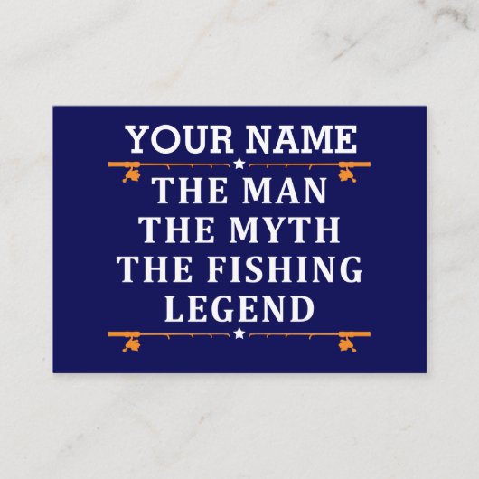 男パーソナライズされた神話魚釣り伝説 ロイヤリティカード (正面)
