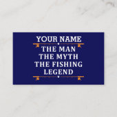 男パーソナライズされた神話魚釣り伝説 割引カード (正面)