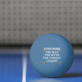 男パーソナライズされた神話魚釣り伝説 卓球ボール (ネット)