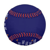 男パーソナライズされた神話魚釣り伝説 野球ボール (裏面)