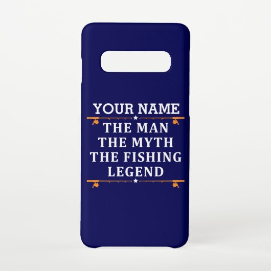 男パーソナライズされた神話魚釣り伝説 SAMSUNG GALAXYケース (裏面)