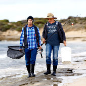 男パーソナライズされた神話魚釣り伝説 Tシャツ