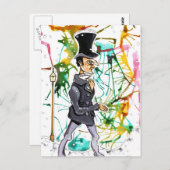 男ビクトリアン人 ポストカード (正面/裏面)