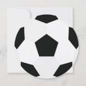 男モダンの子サッカーベビーシャワー招待状 招待状 (裏面)