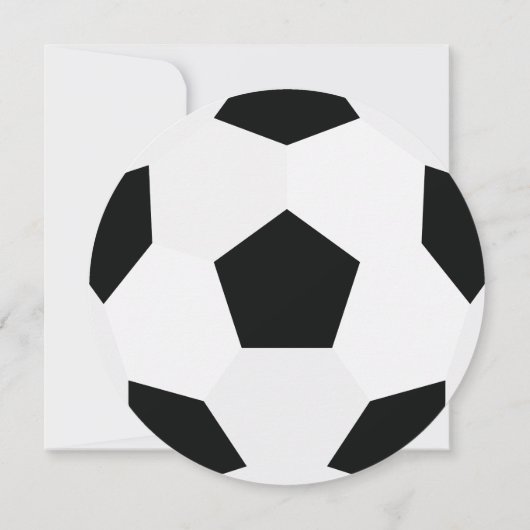 男モダンの子サッカーベビーシャワー招待状 招待状 (裏面)