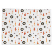 男モダンの子トラック市松模様にの水の色 ラージペーパーバッグ (裏面)