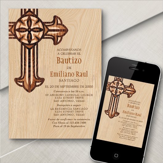 男モダン子のスペインの洗礼 招待状