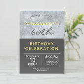 男モダン60エレガント歳の誕生日パーティー 招待状 (スタンド正面)